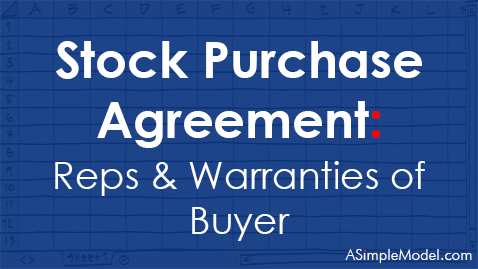 Reps & Warranties of Buyer