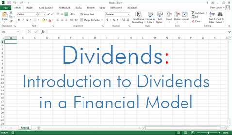 Dividends in a Financial Model