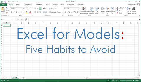 Five Habits to Avoid